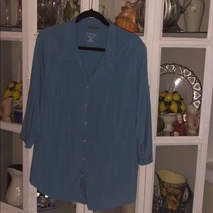 ExOfficio Light Blue Blouse